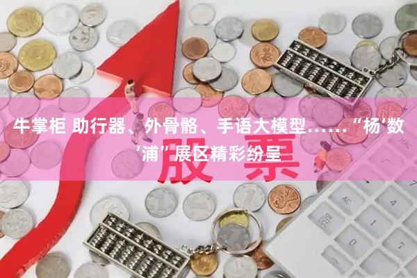 牛掌柜 助行器、外骨骼、手语大模型……“杨‘数’浦”展区精彩纷呈