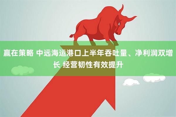 赢在策略 中远海运港口上半年吞吐量、净利润双增长 经营韧性有效提升