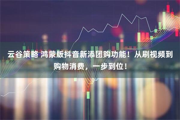 云谷策略 鸿蒙版抖音新添团购功能！从刷视频到购物消费，一步到位！
